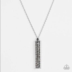 Paparazzi Necklace w/ Smoky Rhinestones